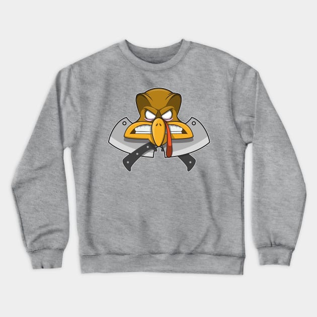 Thanksgiving Turkey crossbones Parody Crewneck Sweatshirt by CoySoup